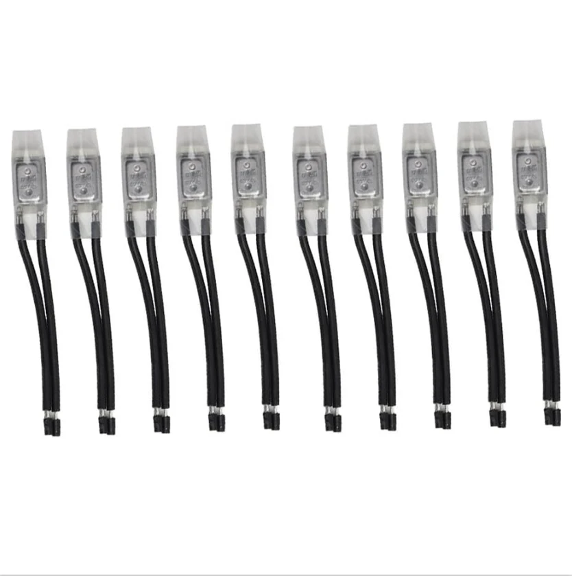 

10PCS 17AM Motor Thermal Protector Normally Closed Temperature Controller Switch for Automatic Temperature Reset