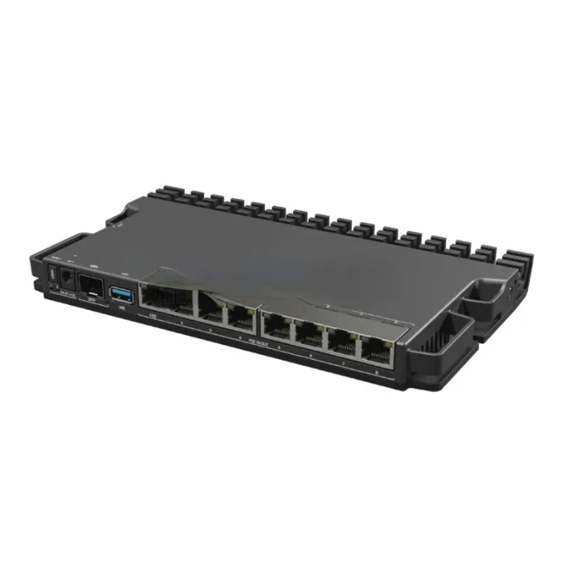 

RB5009UPr+S+IN RB5009 router with PoE-in and PoE-out on all ports, small and medium ISPs. 2.5/10 Gigabit Ethernet SFP+