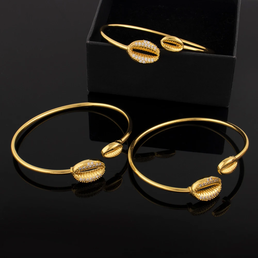 Ozean-Muschel-Armband, Ringe, farbecht, schmutzfrei, Schmuck, 18 Karat Gold, Karte von Afrika, Schmuckzubehör, Jubiläumsgeschenke – Detail 5