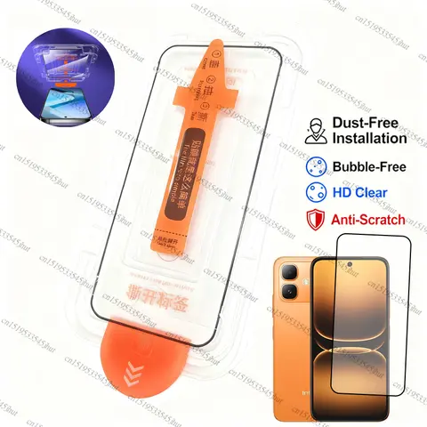 Full Cover Tempered Glass For Infinix Smart 20 Glass For Infinix Smart 20 Dust Free Screen Protector For Infinix Smart 20 Glass