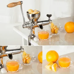 Stainless Steel Hand Juicer Wheat Grass Squeezer Fruit Vegetable Juice Extractor