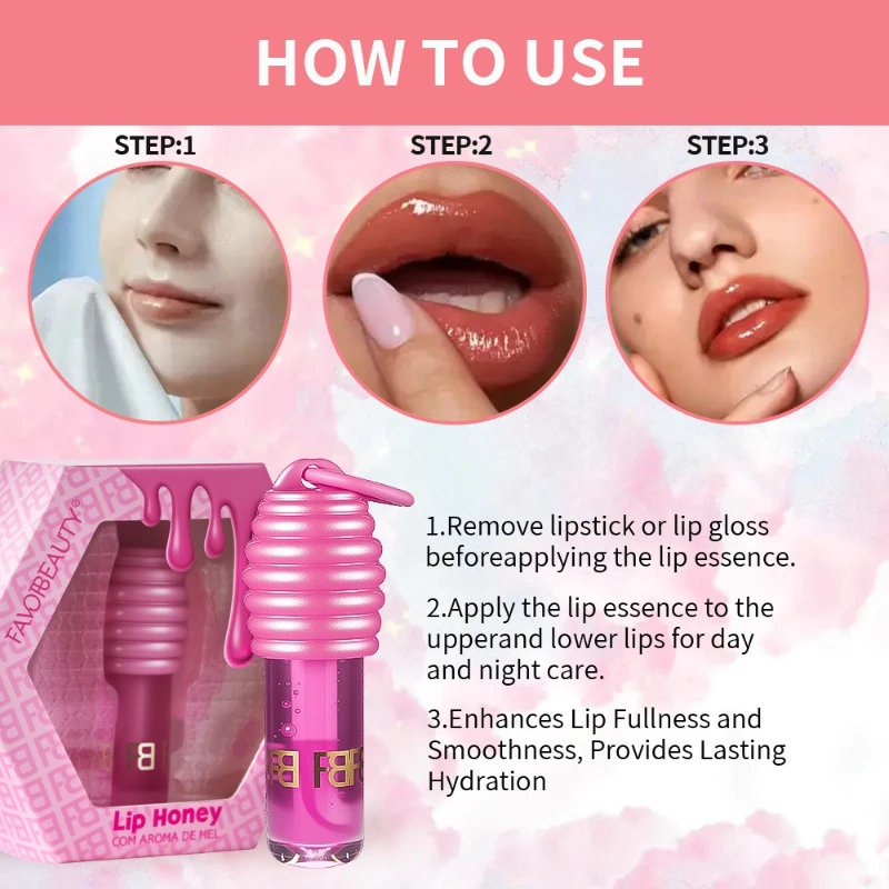 เซรั่มน้ำมันเคลือบน้ำผึ้ง ให้ความชุ่มชื้น น้ำมันบำรุงผิว ให้ความชุ่มชื้น กลอสประกายมุก ให้ความอวบอิ่ม เลือกได้สองสี