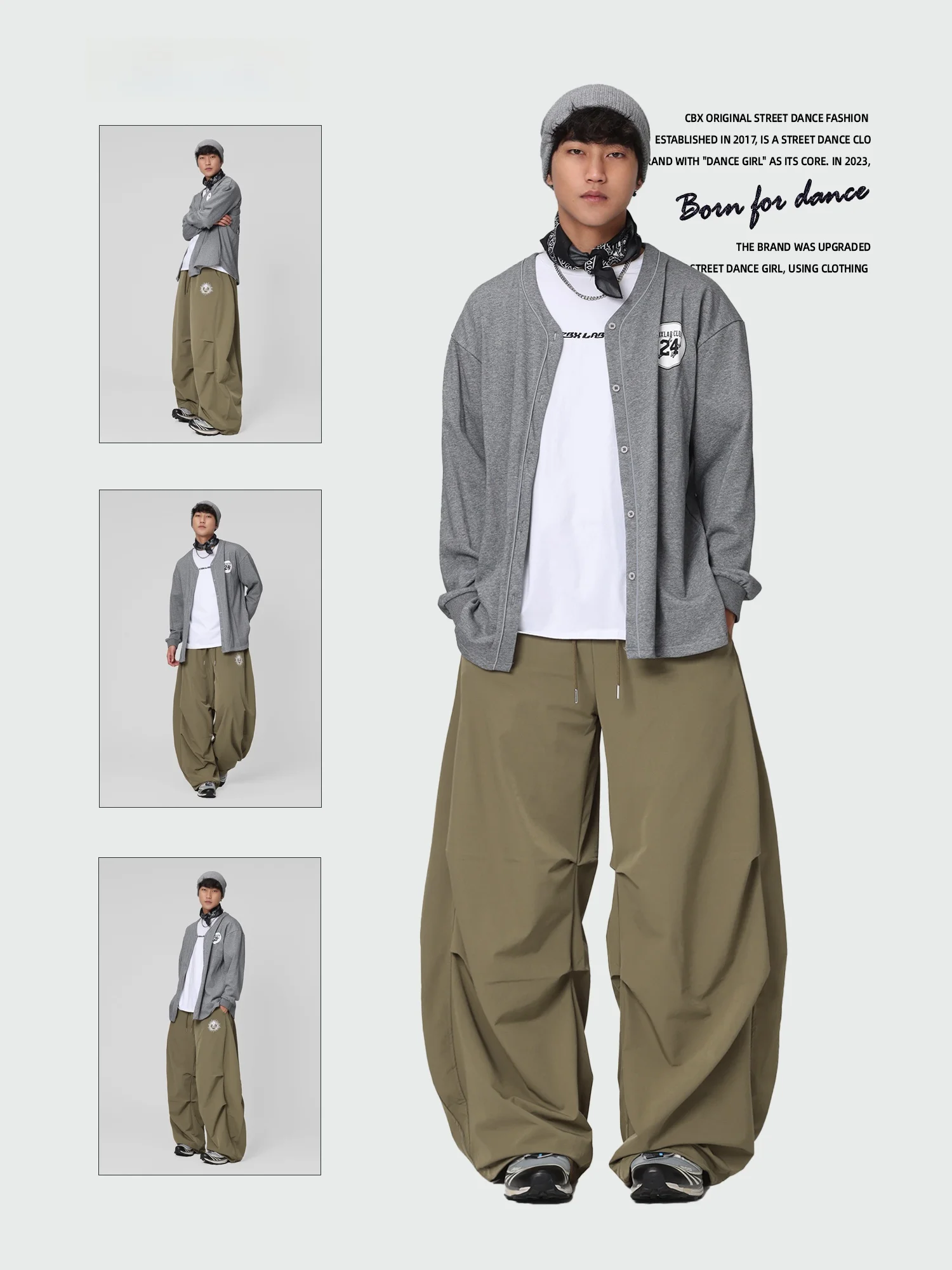 

CBXLAB Мужские повседневные брюки бренда Street Dance Faion Qui Dry «Big Banana» Американский хип-хоп спортивный тренд Свободные прямые брюки...