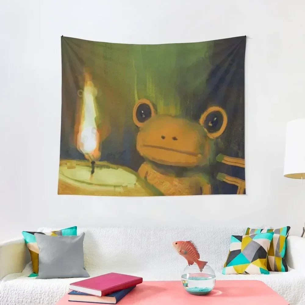 

Evil Frog Painting Art Tapestry Outdoor Decoration Wall Art Wall Hanging Wall Decor Hanging Tapestry