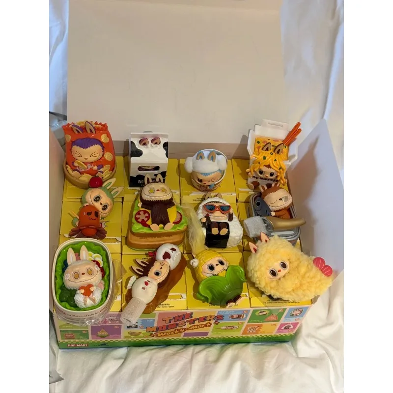 100% POPMART POPMART THE MONSTERS LABUBU serie de tienda de conveniencia de sabor extraño figura caja ciega colección Labubu juguete serie regalo