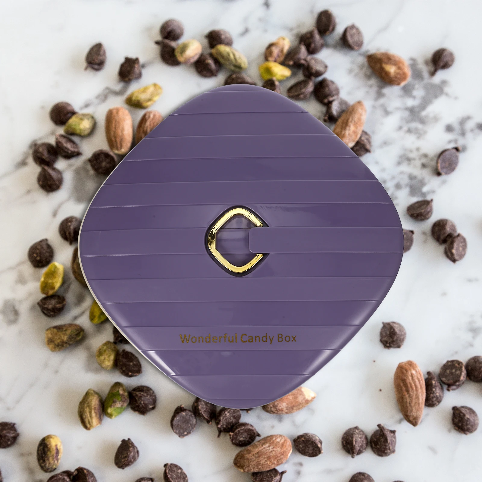 

Nut Candy Box Lid Food Storage Tray Multi Grid Snack Organizer Dried Fruit Serving Dish Compartment Container for Wedding