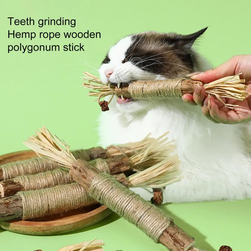 

Cat Chew Toys 3Pcs Eco-friendly Reusable Lightweight Kitten Catnip Teething Sticks Cat Supplies