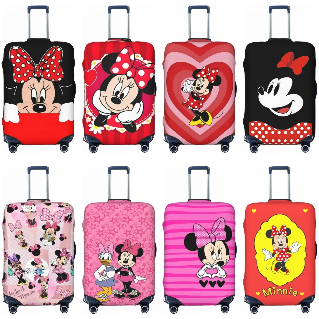 

Чехол для чемодана с изображением Минни Маус, чехол для чемодана с изображением Микки Мауса и животного, практичный чемодан, деловая защита