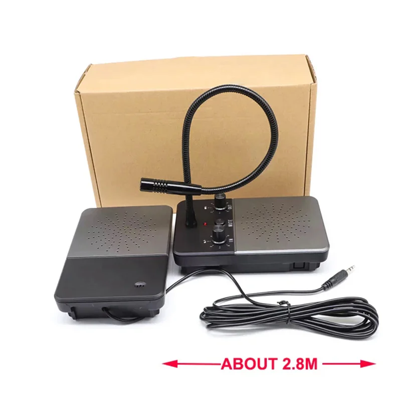 Système d'interphone pour comptoir de fenêtre, pour restaurant, banque et bureau, 5W