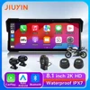 8.1 インチオートバイ GPS ナビゲーションワイヤレス Carplay Android 自動 IPX7 防水 2K DVR ドライブレコーダーモトモニター WIFI BT 1