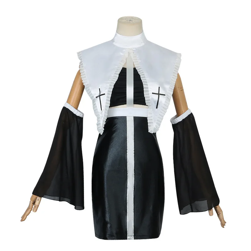 

Сексуальный костюм монахини k, костюм ведьмы, ночной клуб, бар, маскарад, медсестра, доктор, комплект Pure Desire, женский наряд на тему Хэллоуина