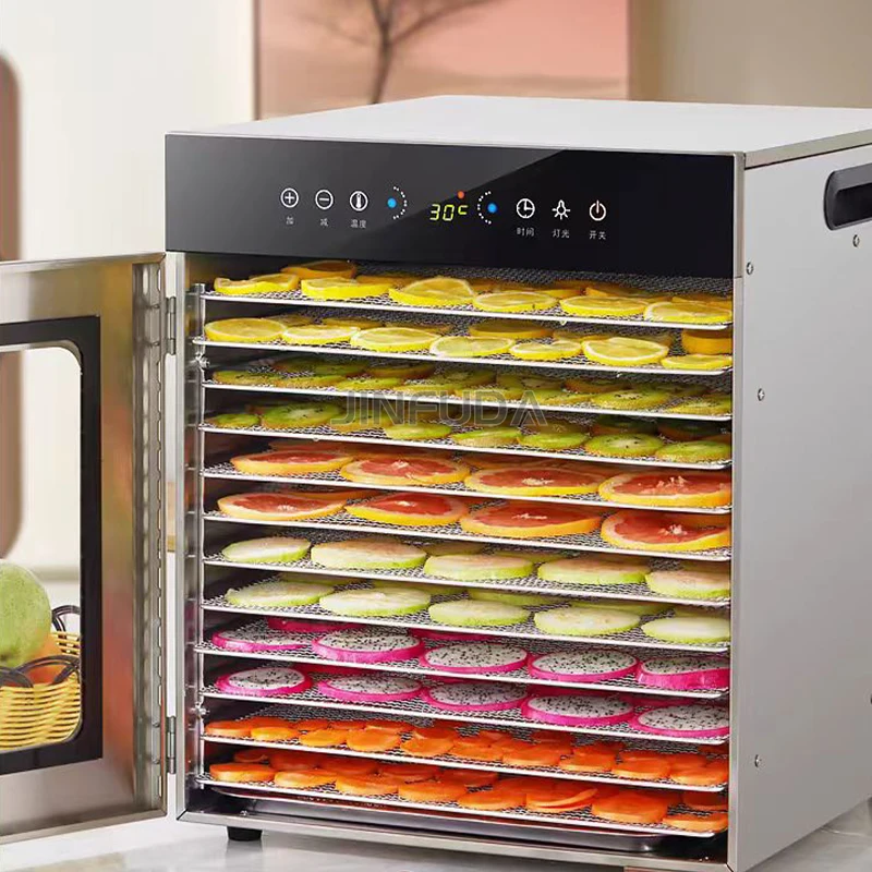 

Digital Control 24 Trays Single Zone Commercial Vegetable Pepper Cucumba Dryer Machine Jerky Dehydrator
