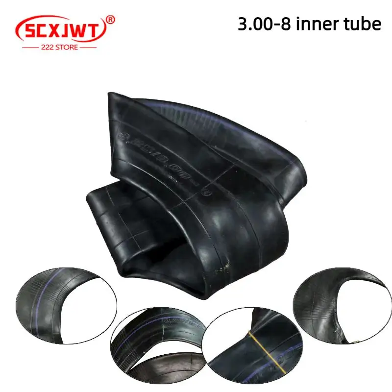 

Inner Tube Tire Inner Tube Wheel Inner Tube 3.00‑8 Rubber Interior Tire Tube for Electro Tricycle Motorcycle Wheelbarrow
