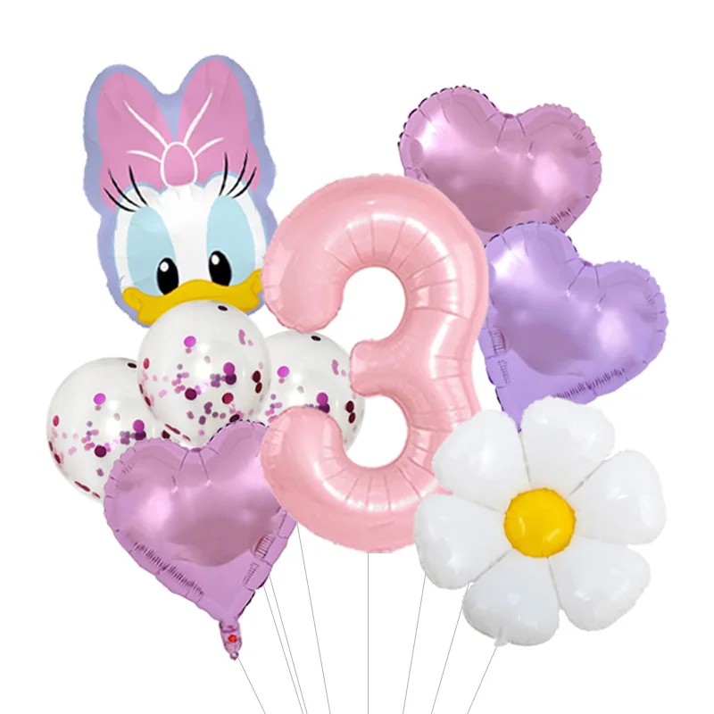 Donald Duck  Daisy Cartoon Theme Foil Balloons Set Latex Balloon Party Decorations Boys and Girls Birthday Party  Gifts Toys view 4