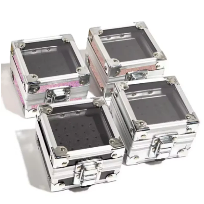 25/40/50 ثقوب مسمار لقمة ثقب حامل حامل صندوق تخزين فارغ قاطعة المطحنة عرض الحاويات اكسسوارات غطاء أكريليك