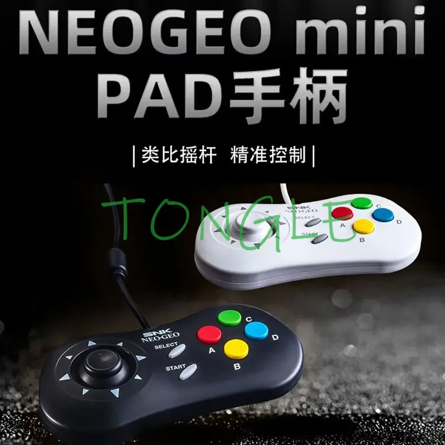 

SNK Neo Geo Controller Pad AES MVS & CD Type-C with custom clicky thumbstick Modified By SNK mini-PAD Arcade Game Acessory