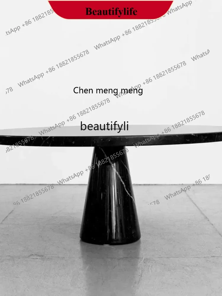 D178  Nordic minimalist natural, marble tea table household small tea table, exquisite living room small coffee table