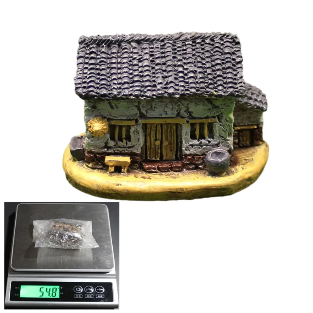 Mignon résine chinois arc Miniatures blanc jaune bricolage maison Figurines résine Village maisons d