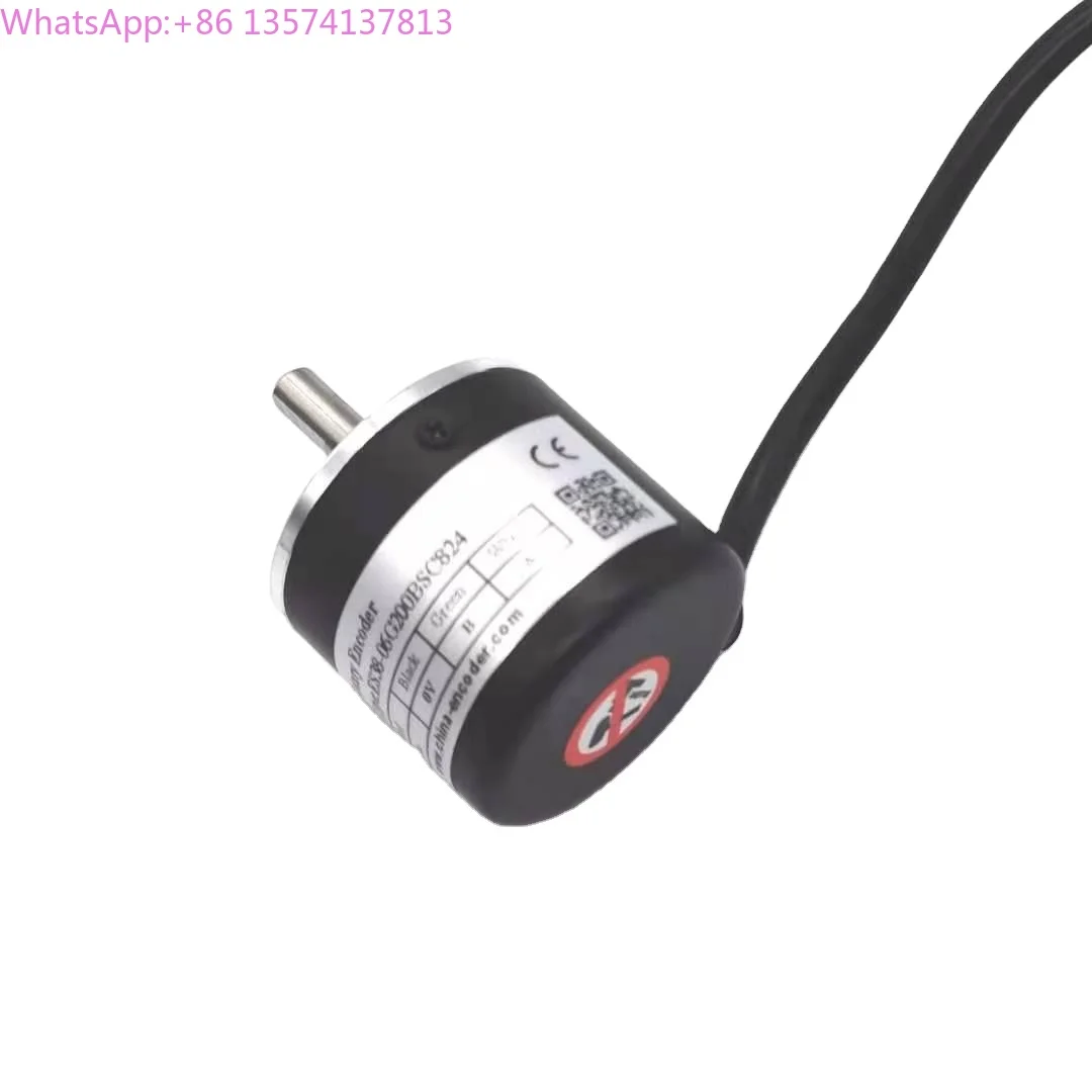 

360PPR 400PPR 500PPR 1000PPR ES38-06G360BSC824 38mm outer size rotary encoder solid shaft type encoder