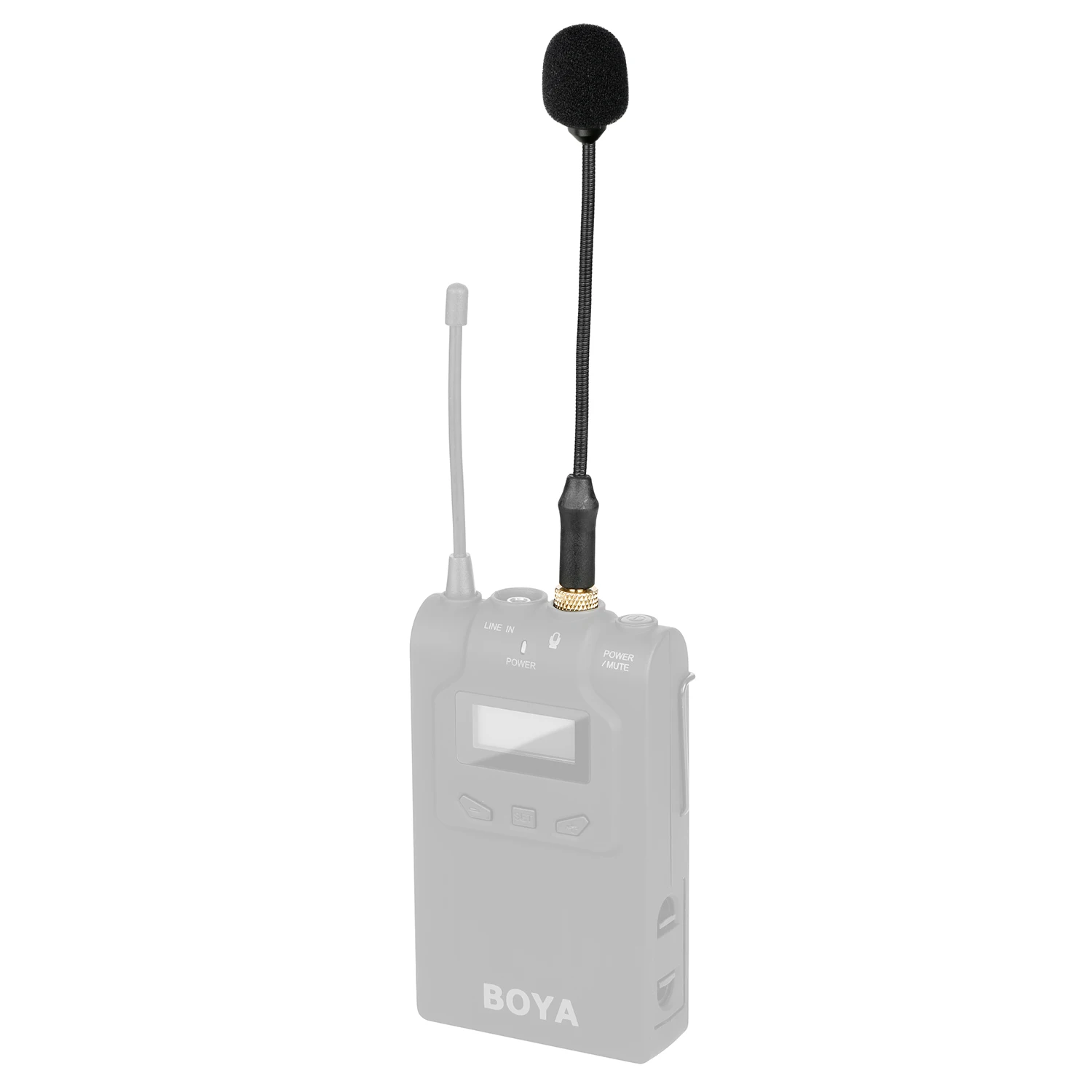 BOYA – Microphone Audio Flexible omnidirectionnel à col de cygne, BY-UM2/3.5mm, TRS, pour système de Microphone Lavalier sans fil