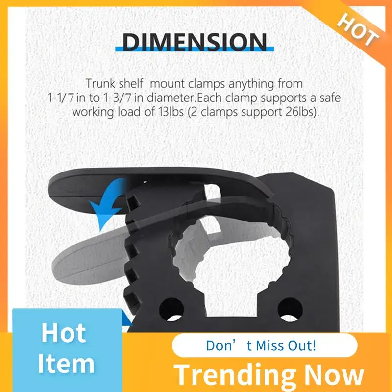 

AB08-Jack Handle Keeper Shovel Holder Mount, Rubber Clamp Mount Fits 1-1/7Inch To 1-3/7Inch Diameter Tools Easy To Use 4 Pack