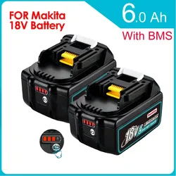 Original For Makita 18V Battery 12Ah BL1850B Li-ion Replacement Battery compatible BL1850 BL1860B BL1840B BL1830B BL1815 LXT-400