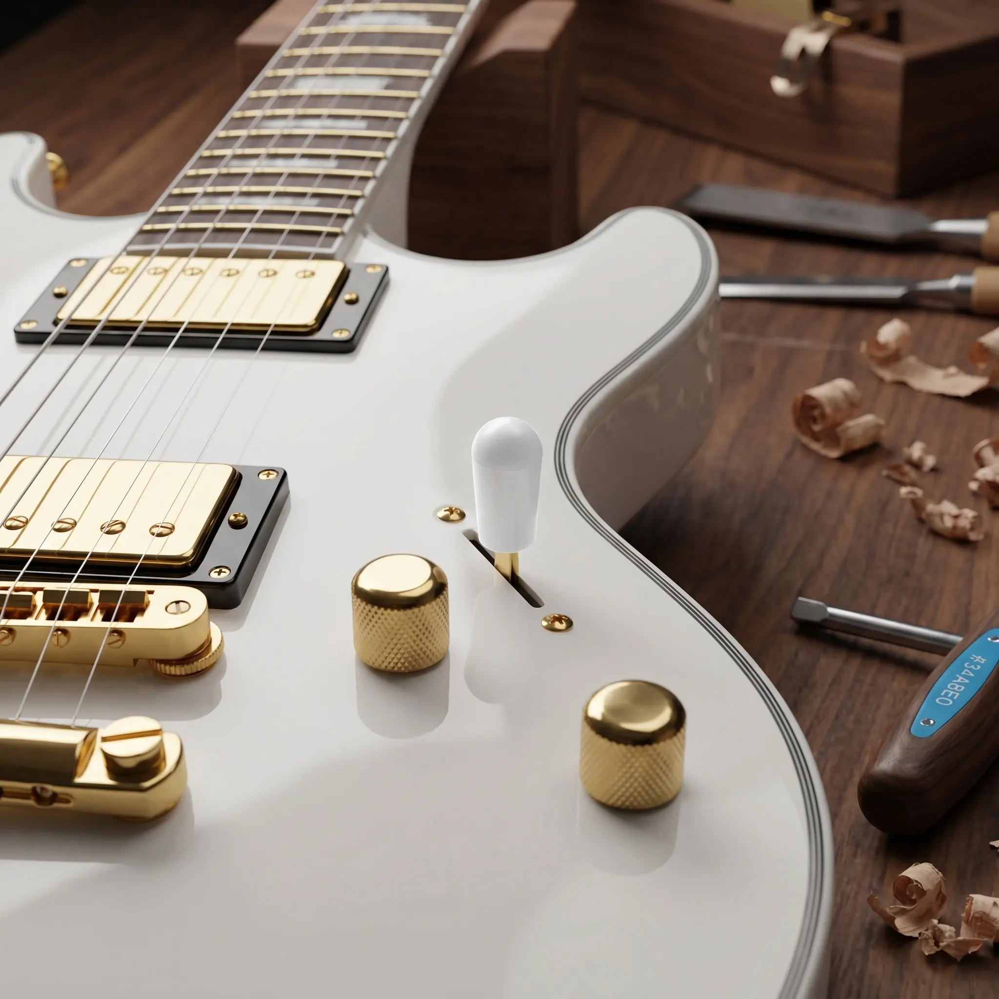 Electric Guitar Switch Cap Set Adjustment Knobs Replacement Accessories Suitable for Various Guitar Models High Durability