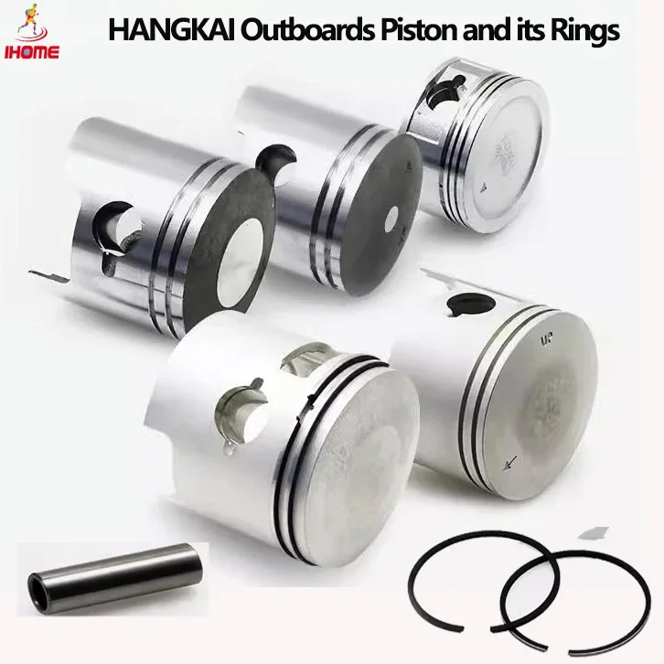 HANGKAI Outboards Piston and Its Ring for HANGKAI Two/Four-stroke Fishing Boat Engine Piston Ring Plunger Boat Trailer Parts