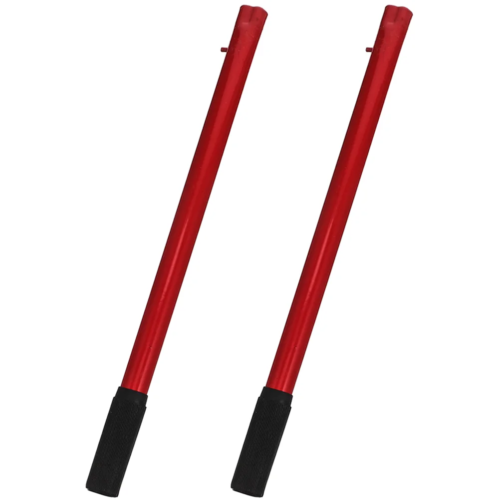 

2 Pcs Jack Handle Rod Floor Replacement for Car Trailer Bar Ton Rubber Steel Grip Pole Lever Automotive