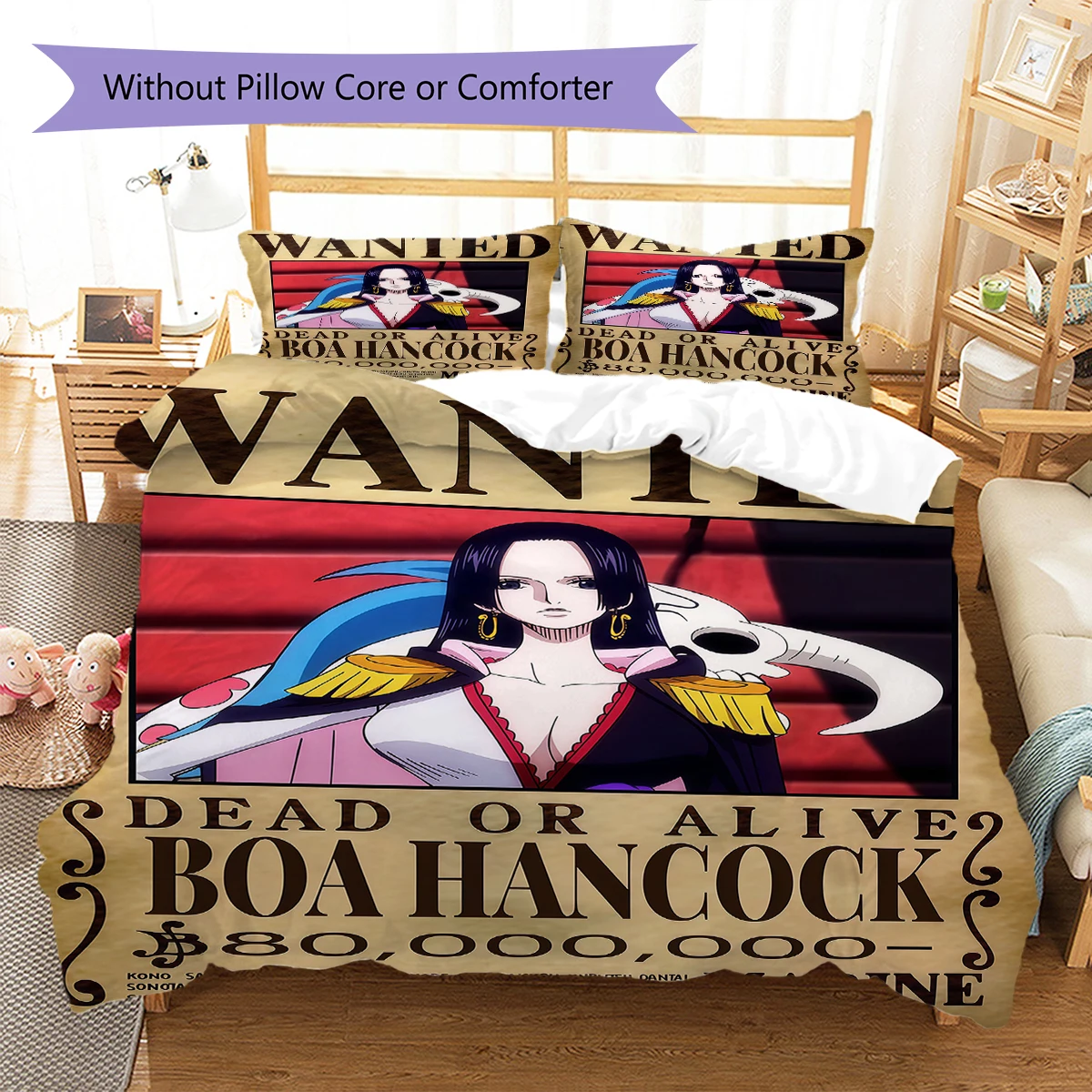 Nico Robin 3pcs Duvet Cover Set, Digital Print Bedding, No Core, Children's Birthday Gift -HYQ38
