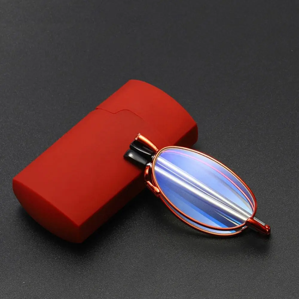 

Ultra Light Resin Reading Glasses Anti-Blue Light Metal Frame Eyeglasses Telescopic Legs Folding Elderly Glasses