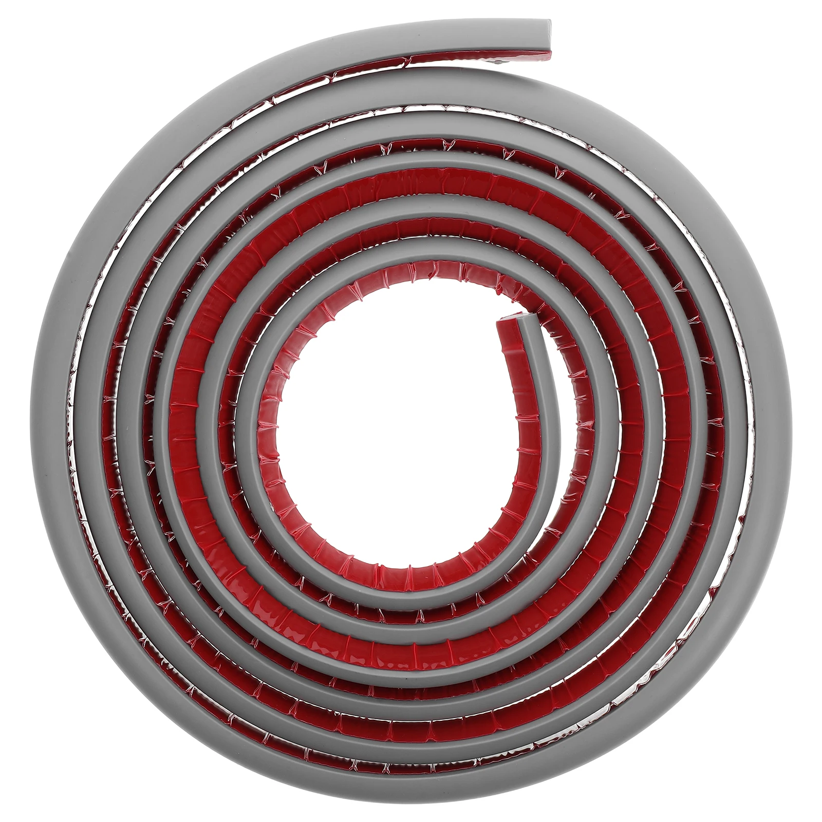 

3Meters White PVC Caulking Strip Self-Adhesive Flexible Molding Corner Guard Trim for Floor Stairs Bathtub Curved Edges Seal