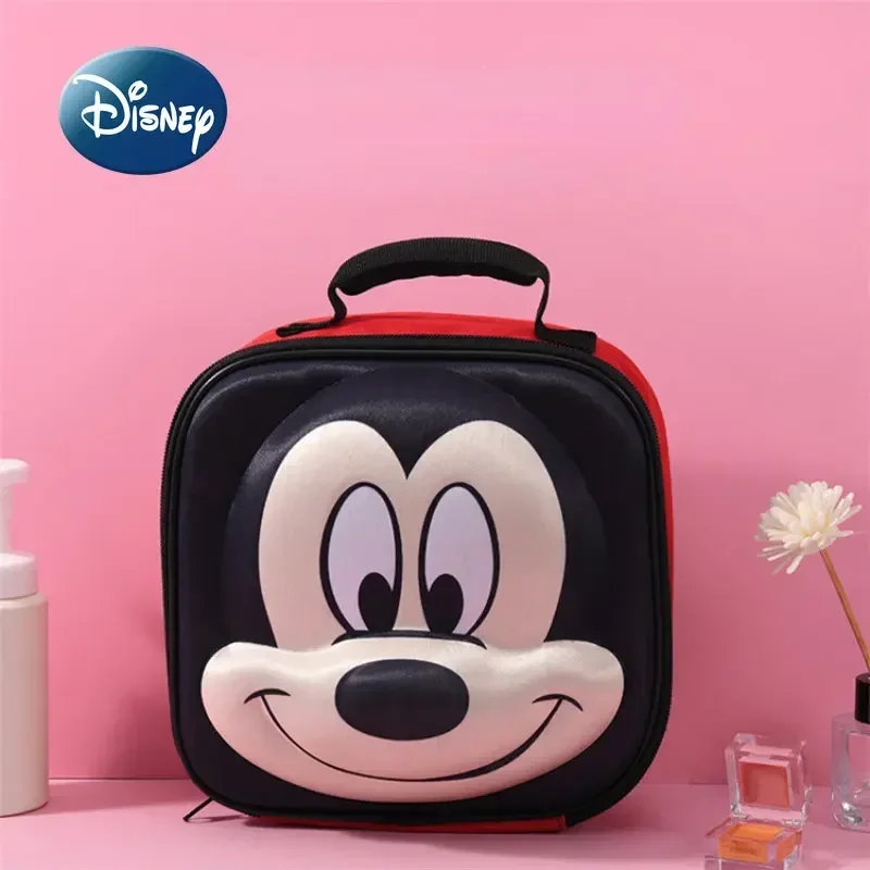 

Disney Mickey's New Women's Cosmetic Bag Cartoon Fashion Portable Cosmetic Bag 3D Large Capacity High Quality Travel Wash Bag