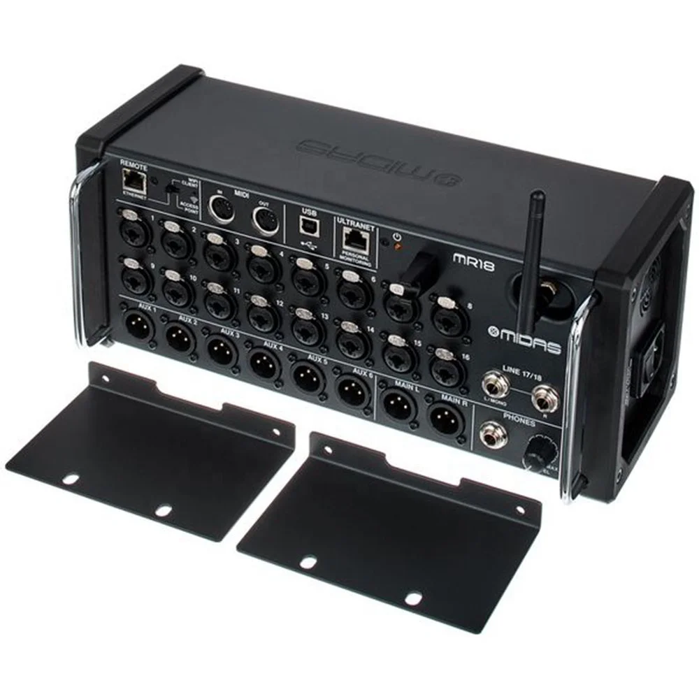 Midas MR18 Speakers Digital Mixer With Midas Microphone Preamps 18-Channel Pa System Audio Mixer