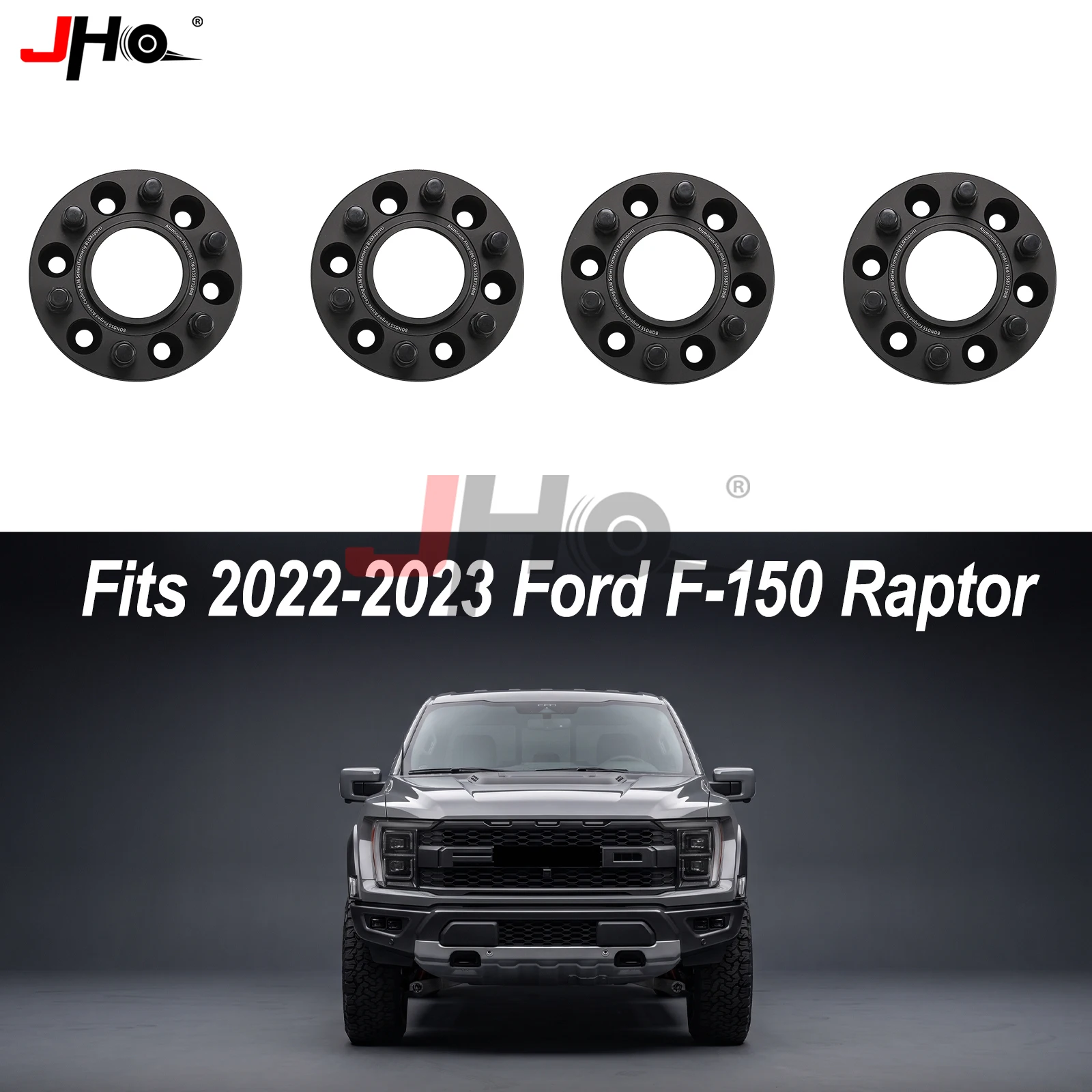 JHO Forged Wheel Spacers Hubcentric 6x135 Adapters Fit for Ford F150 Raptor 2022 2023 2024 Track Widening Parts