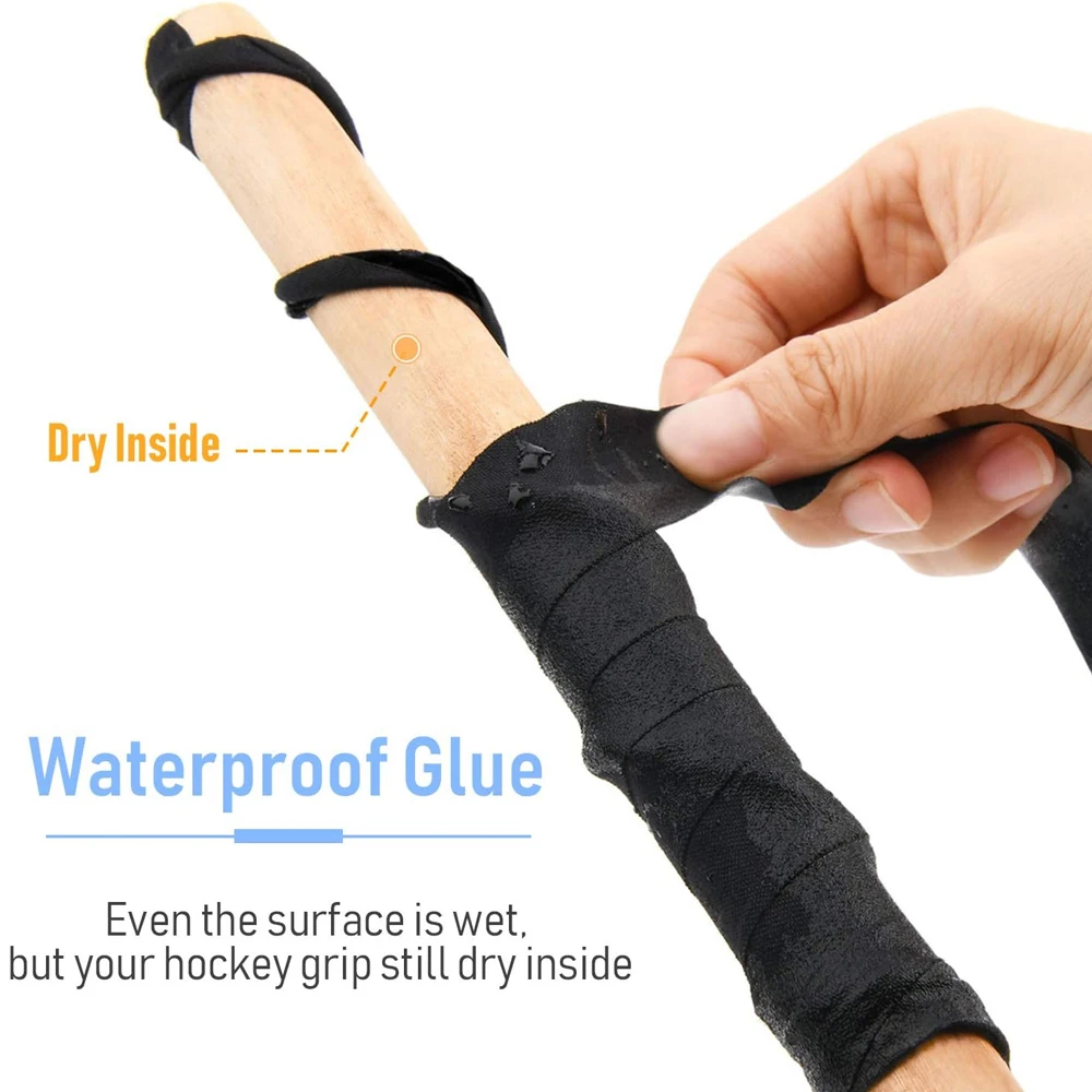 Mehrzweck-Hockey-Klebeband 2,5 cm x 25 m, stark haftend, für Lacrosse, Baseballschläger, Schläger, Klimmzugstangen, Fitnessstudio, Sportgeschenk – Detail 4