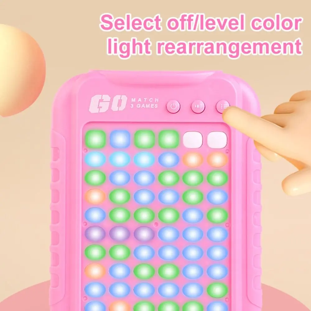Plastics Handheld Electronic Games Puzzle Education Console Training Machine Learning Montessori Electronic Matching Board Game