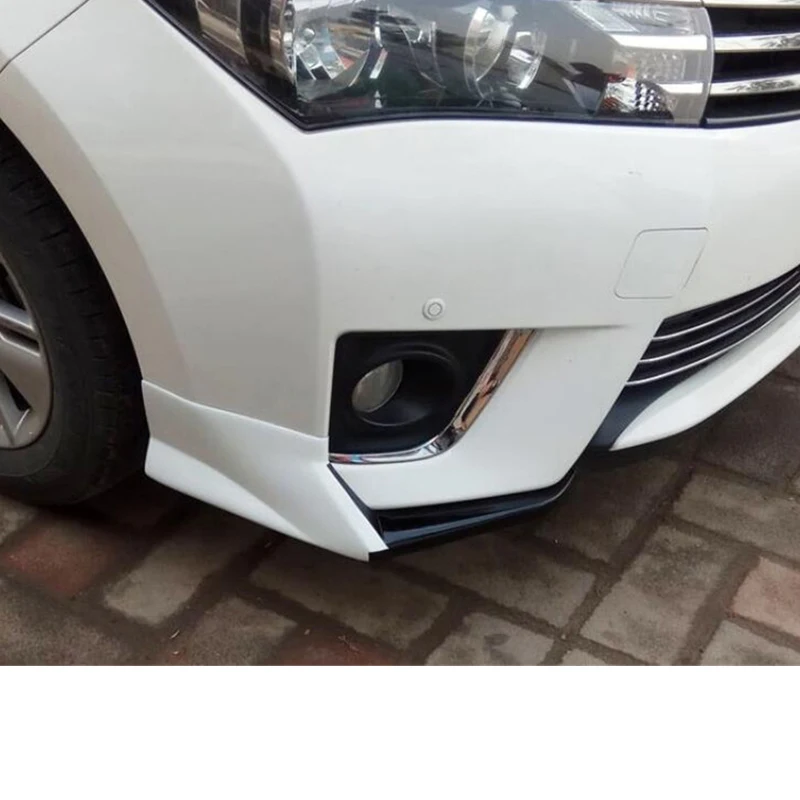 For Toyota Corolla 2014 2015 2016 ABS Front Bumper Diffuser Lips Splitter Car Accessories Spoiler Body Kit view 4