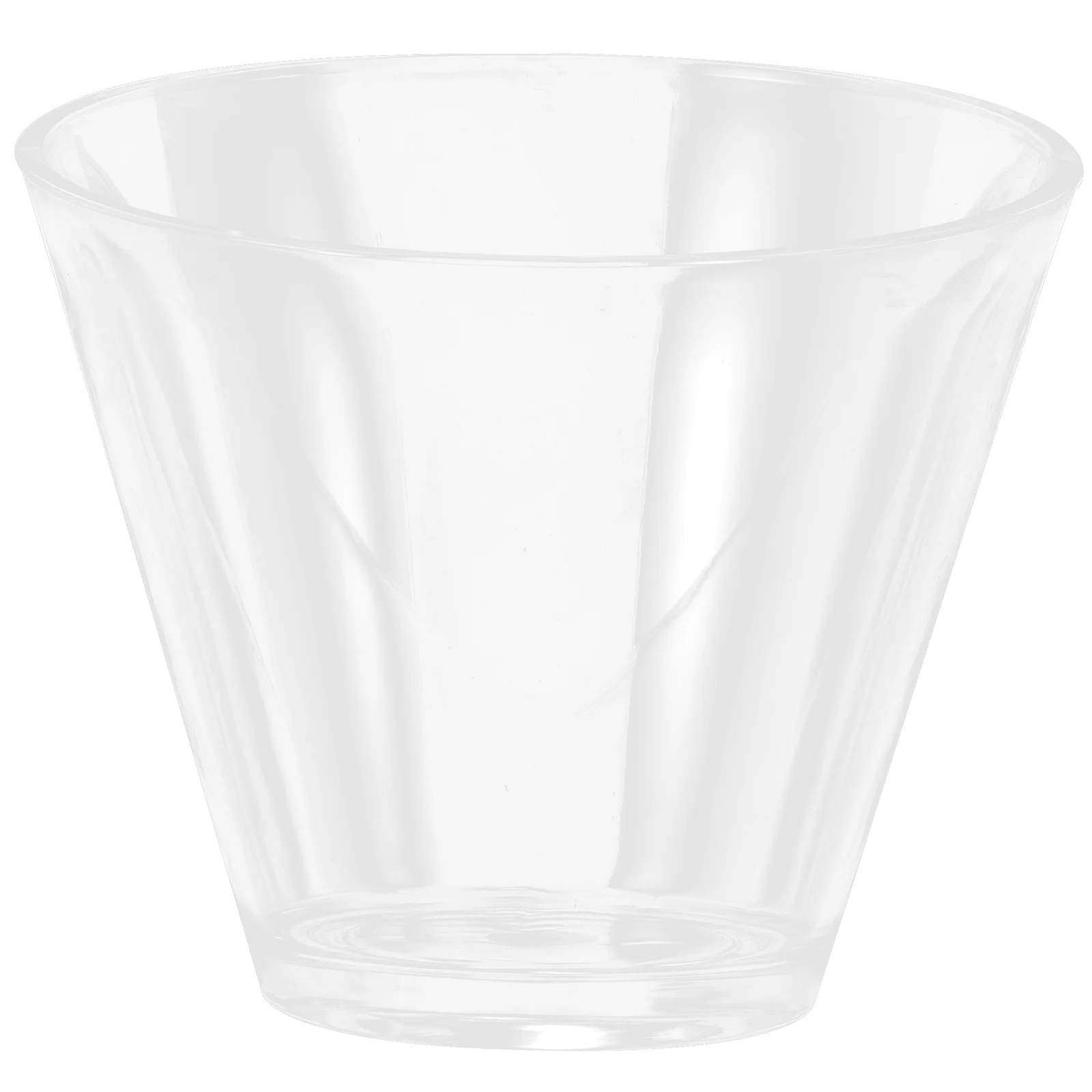 وعاء سلطة مائل من الأكريليك مقاس 19 سم، حاوية تقديم الطعام الشفافة للحلوى والفواكه والخضروات، وعاء الوجبات الخفيفة الشفاف، تصميم حديث