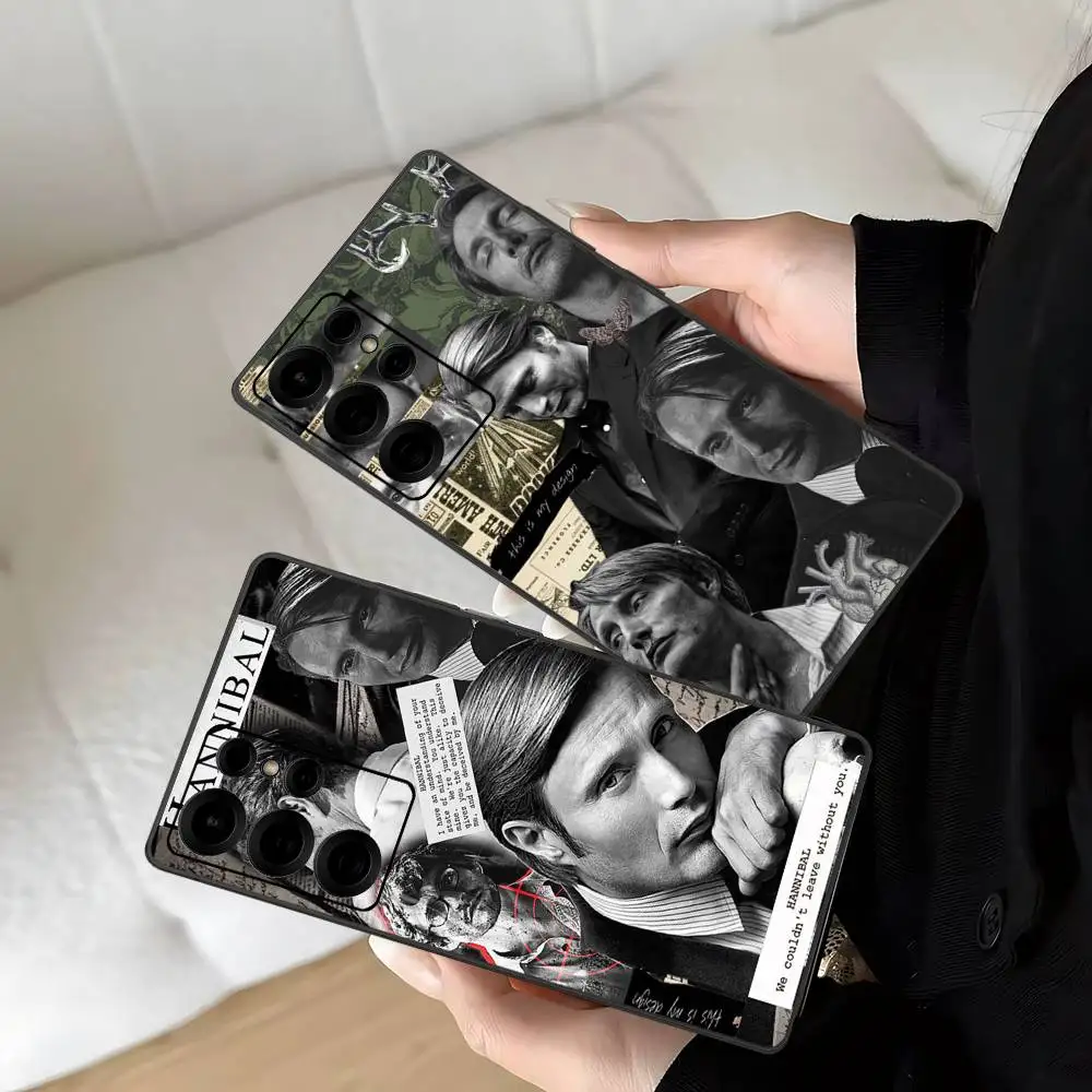 Hannibal TV Series Phone Case For Samsung S 24 Fe 25 Ultra Plus 20 Lite 21 30 22 23 24 22 Ultra 5G Fundas