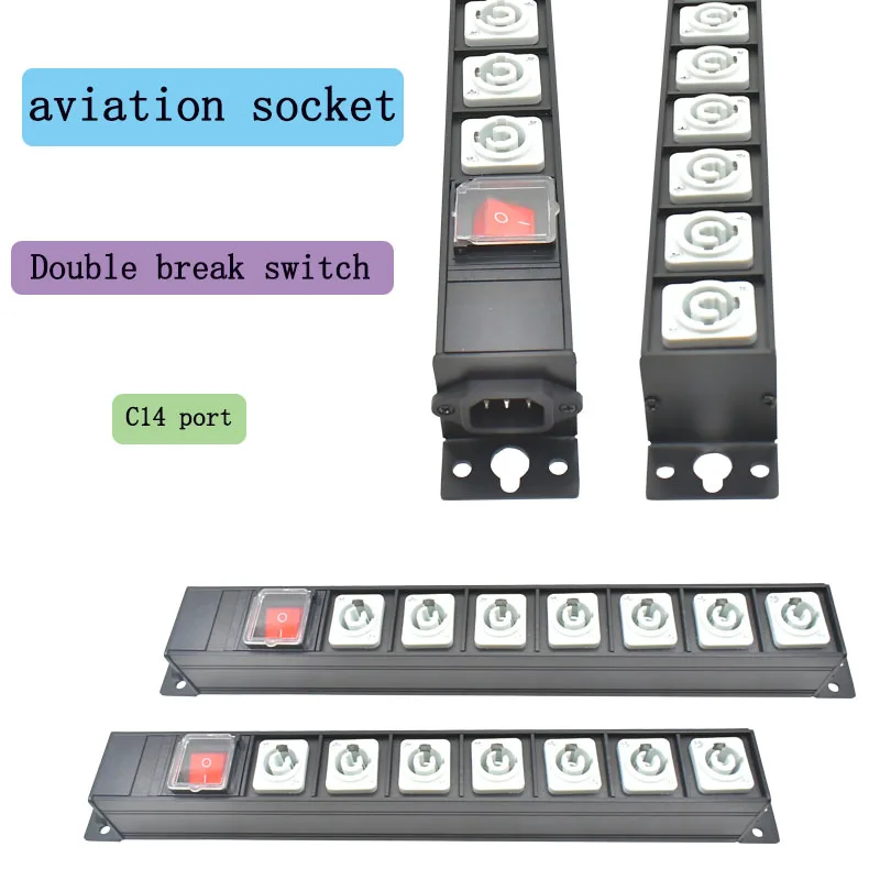 PDU Power Strip NAC3MPA NAC3MPB C Stage Light LED Connector Power Chassis Aviation C14 port connection  wireless