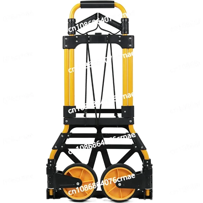 Stair Climbing Trolley Six-wheeled Stair-climbing Truck Pull-bar Folding Portable Trailer