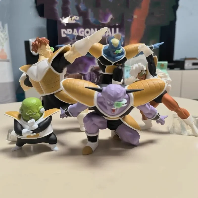 5pcs Dragon Ball Figure Ginyu Force Jeice Ginyu Guldo Recoom Burter Action Pvc Amine Collection Model Toys Chrismas Gifts