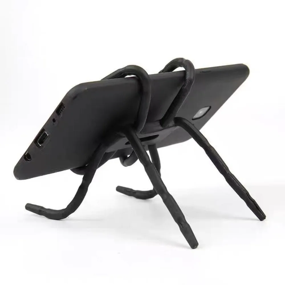 Multifunktions-Spider-Telefonhalter, verstellbar, schwarz, rot, universeller Telefonständer, flexible Telefonhalterung, Tischdisplay