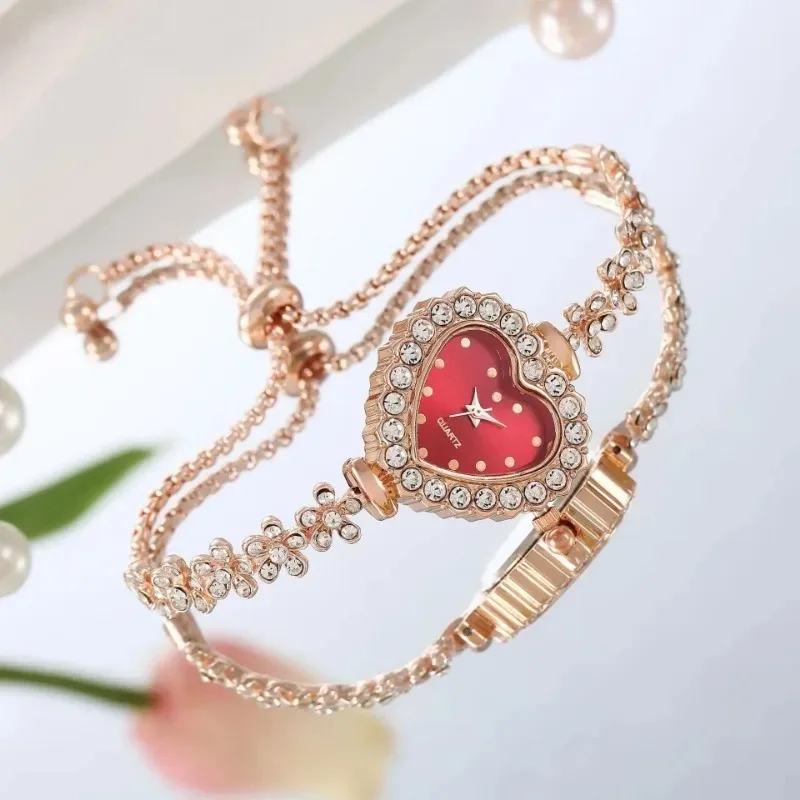 Relojes de pulsera de cuarzo con correa fina de cristal brillante para mujer, reloj de pulsera ajustable con forma de corazón elegante, Calvin Klein, nueva moda