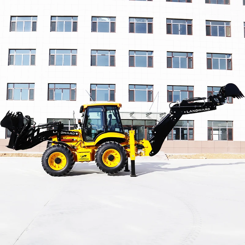 China Factory Supplier Wholesale Backhoe Loader Excavator 4WD Articulated Backhoe Loader Construction Equipment Customized