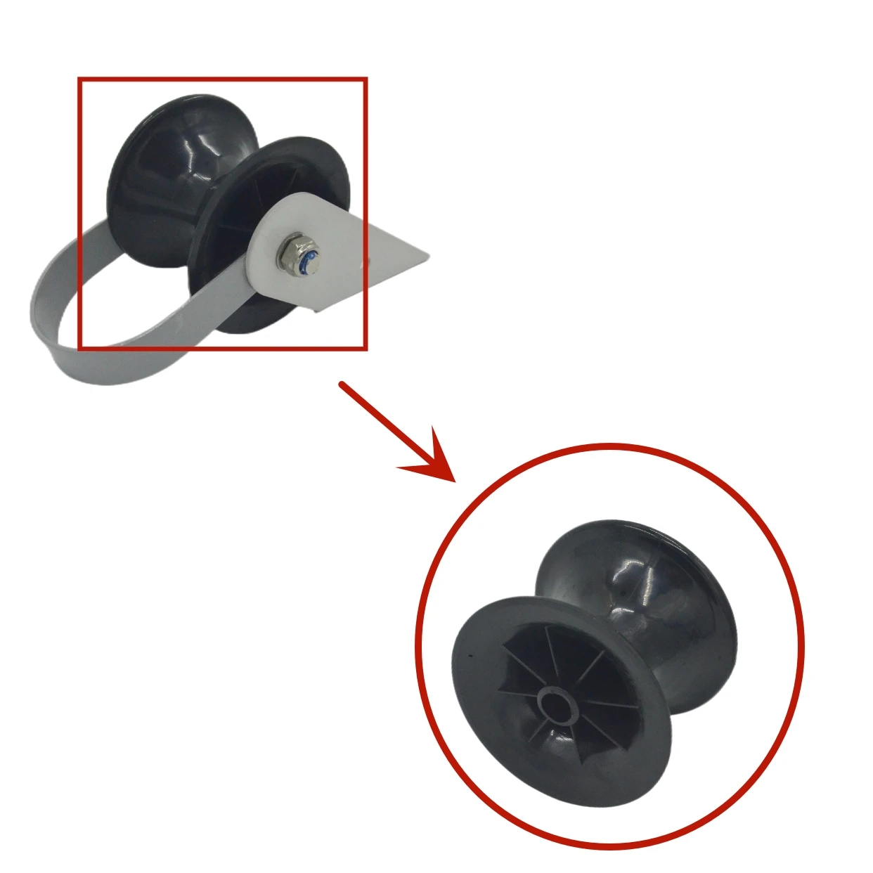 Plastic Pulley for Davit Assembly Anchor Winch