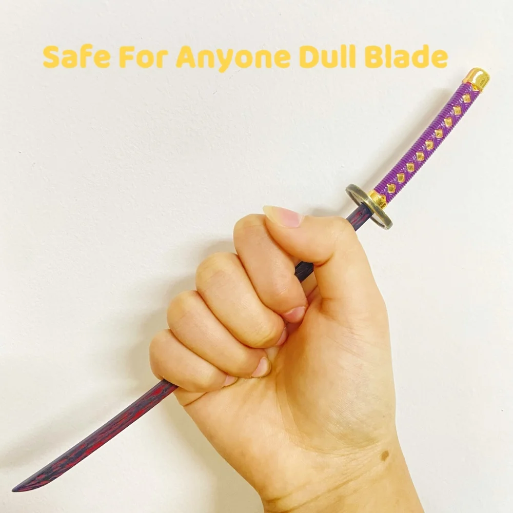 9.4인치 블리치 야마모토 겐류사이 메탈 카타나 검 닌자 나이프 오리지널 사무라이 카타나 세이버 코스프레 액세서리 소품 장난감