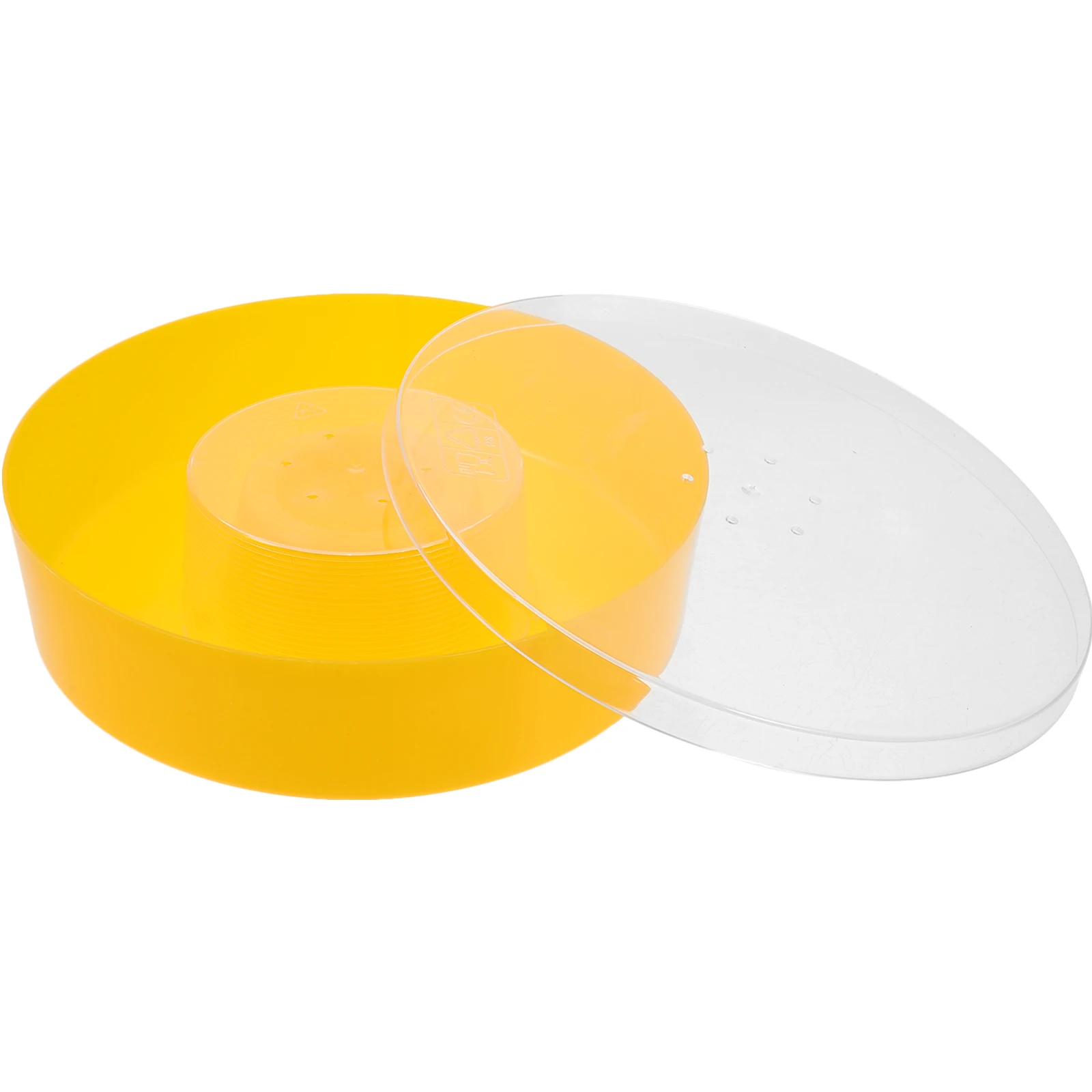 

Round Feeder Durable Plastic Winter Feeding Hive Tool Drinking Bowl Beekeeping Accessories Round Hive Bee Water Feeder