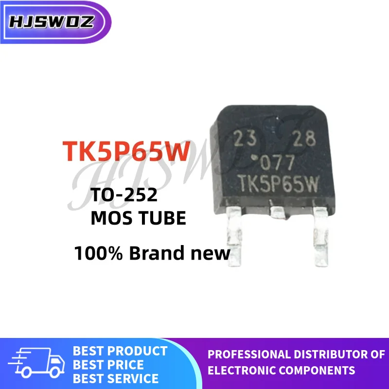 10~30PCS Brand New TK5P65W TK 5P65W TO-252 N-channel MOSFET Field effect Tube High-quality